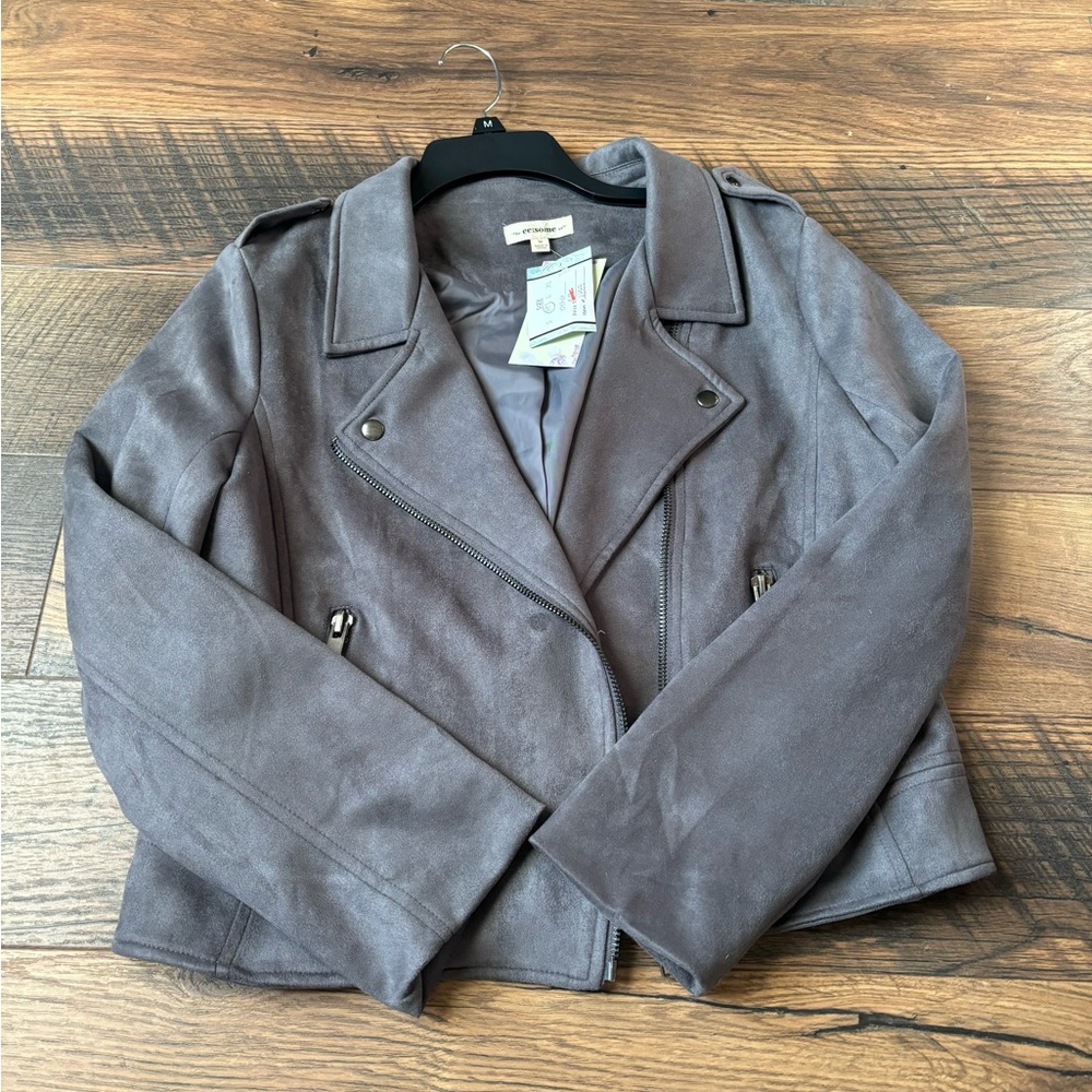 Grey cropped jacket NWT!